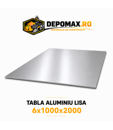 Tabla aluminiu lisa 6mm, 1000x2000mm (1050A)